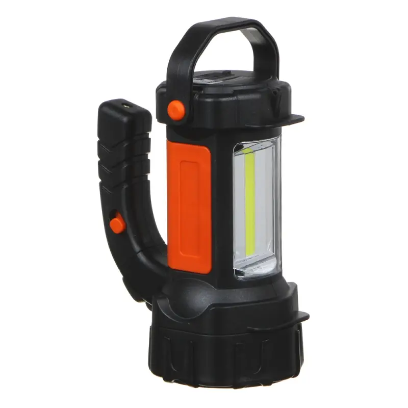 Фонарь прожектор тм ЕРМАК, 1LED+1COB, аккумулятор 2400мАч, USB, 91х137х175 мм, пластик, красный свет