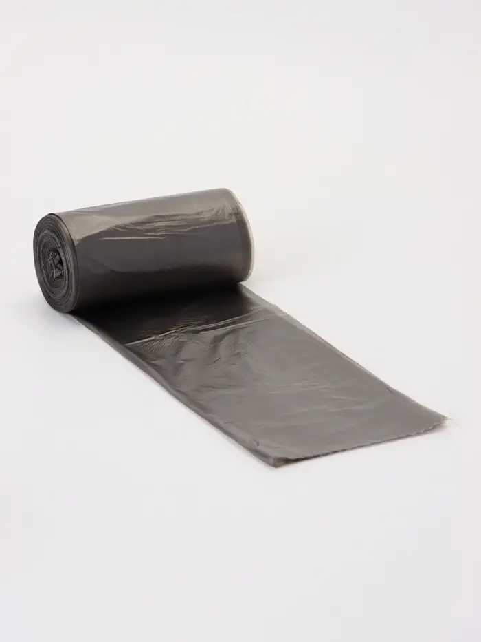 Мешки для мусора в рулоне 60 л, черные, ПНД, 9 мкм, 50 шт