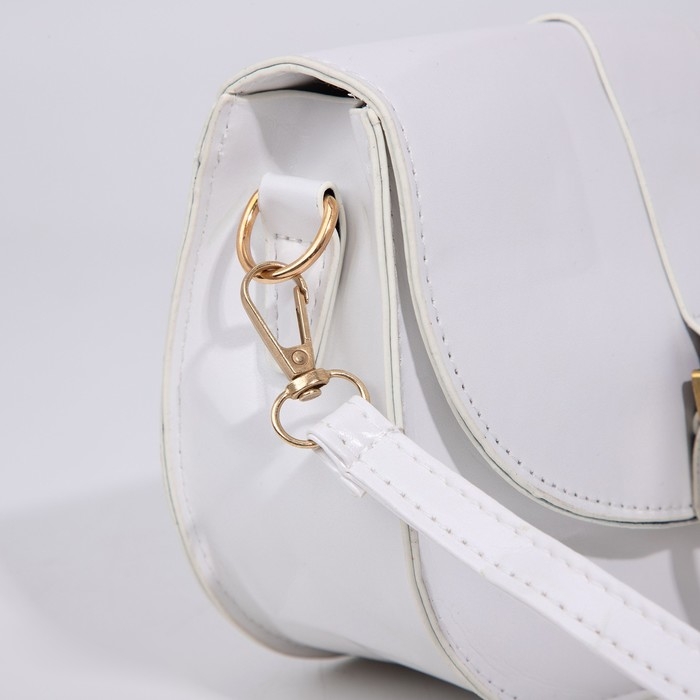 Сумка-мессенджер на магните, цвет белый Сумка-мессенджер на магните, цвет белый