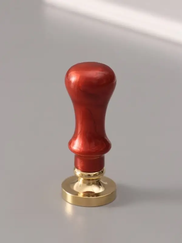 Печать для сургуча с пластиковой ручкой &laquo;Венок с буквой Y&raquo;, 2.5&times;2.5&times;6.3 см