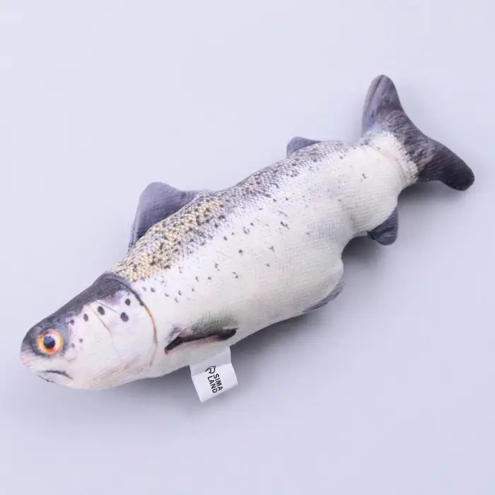 Игрушка для кошек с мятой «Лосось» из текстиля, 20 см Игрушка для кошек с мятой «Лосось» из текстиля, 20 см