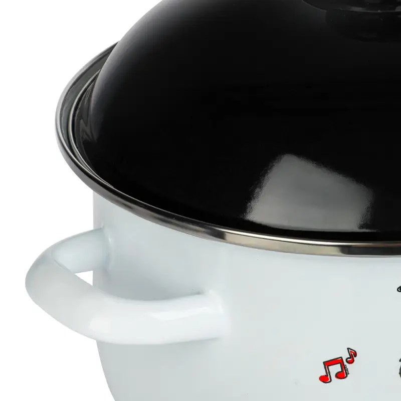 VETTA Хвостатые друзья Кастрюля эмалированная, 24см, 5,0л, индукция