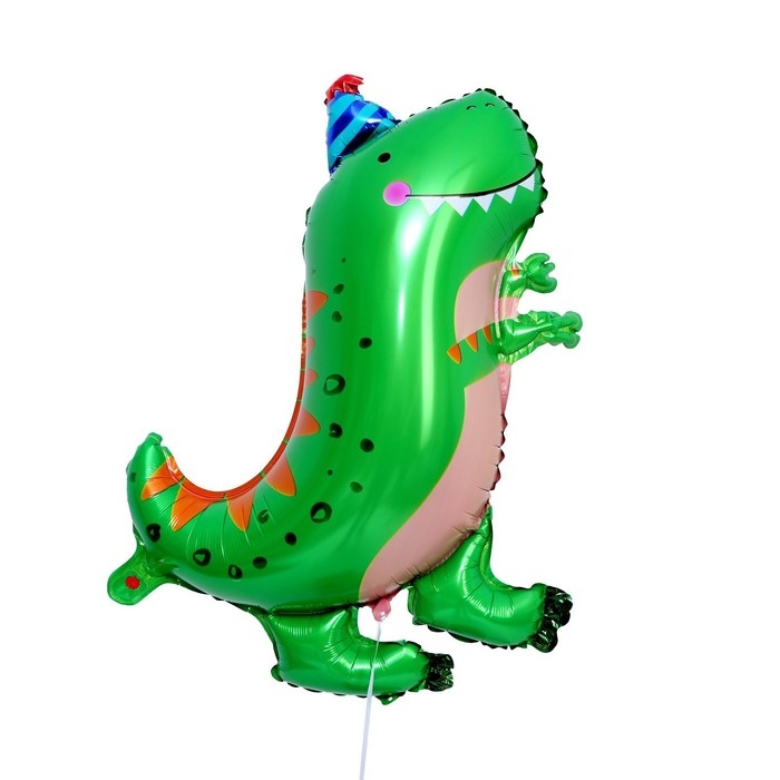 Шар фольгированный 32" &laquo;Дракон в колпаке&raquo;, цвет зелёный