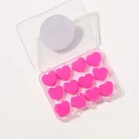 Беруши силиконовые, в боксе, 1.5&times;1.5 см, 12 шт., розовые