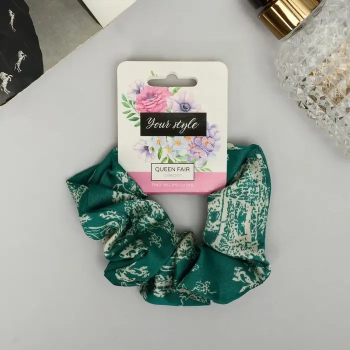 Резинка для волос "Орбита" цветник галант, 10 см, микс