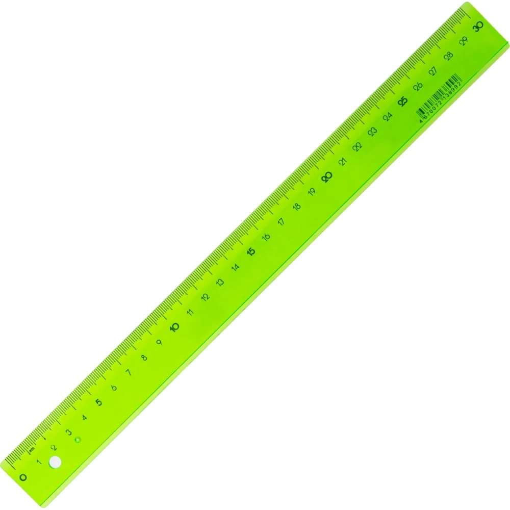 Линейка 30см Attache Bright Colours зеленая