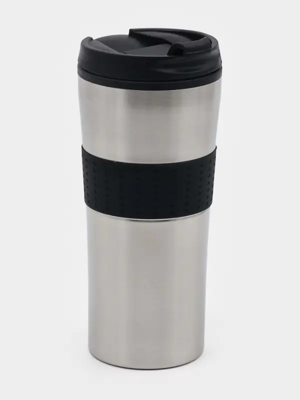 Термокружка, 450 мл, For you, сохраняет тепло 2 ч, 8&times;19 см, хром