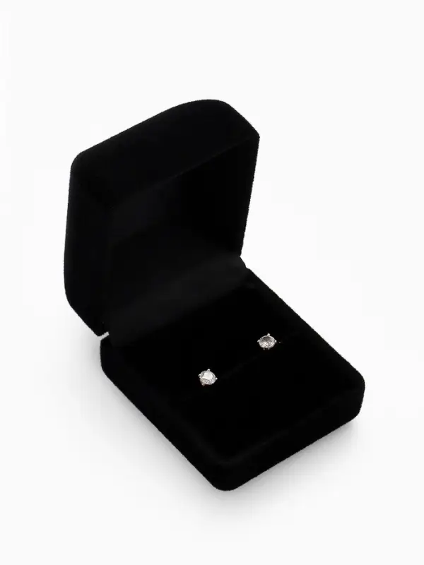 Футляр под серьги, кольцо &laquo;Традиции&raquo;, бархатный, 4.5&times;5 см, чёрный