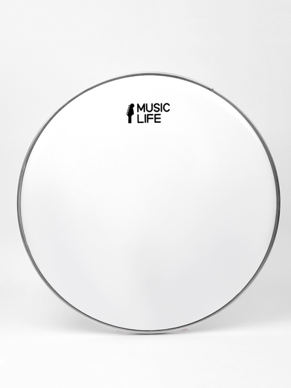 Пластик для барабана Music Life 14 дюймов, белый