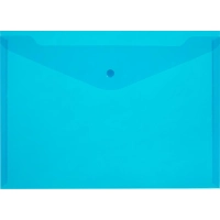Папка-конверт на кнопке 180 Элементари, син.10шт/уп