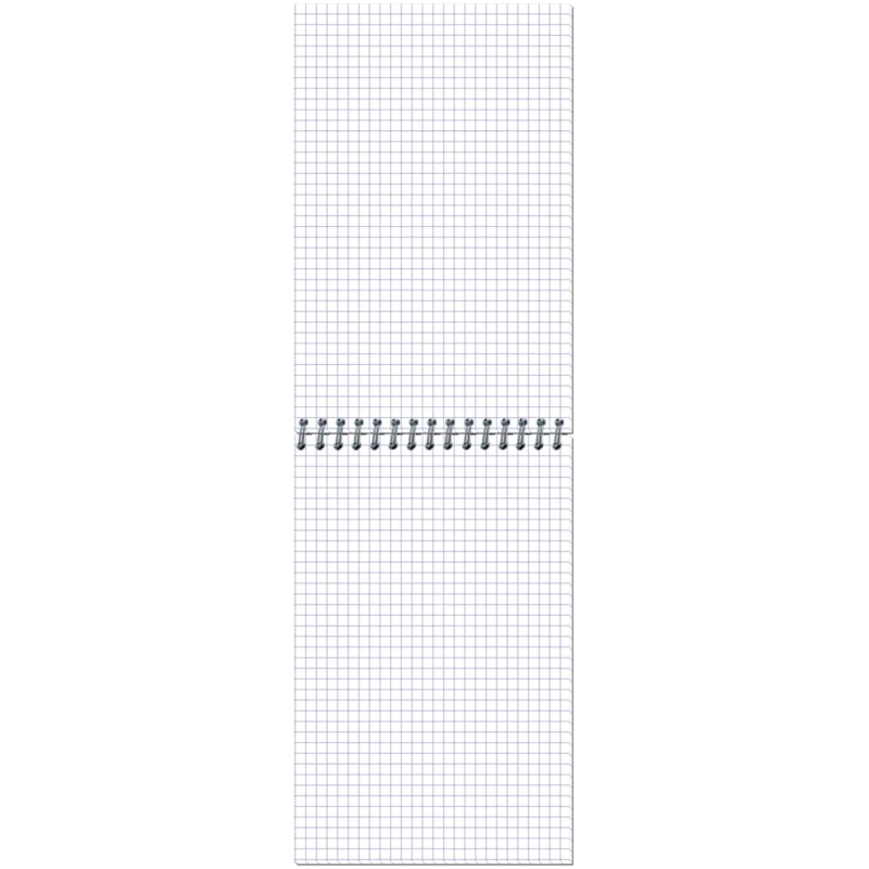 Блокнот МИКРОВЕЛЬВЕТ- А5 50л. спираль, синий, клетка 40шт