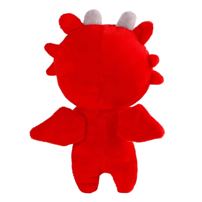 Игрушка мягкая «Дракончик. Счастье», 12 см, цвет красный Игрушка мягкая «Дракончик. Счастье», 12 см, цвет красный