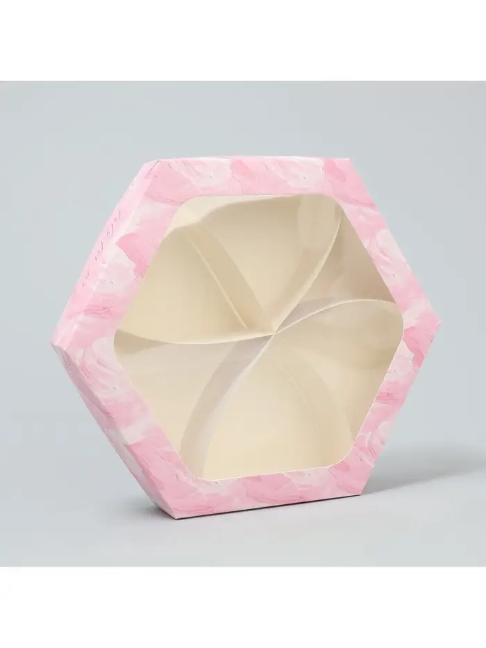 Коробка кондитерская складная, упаковка &laquo;Зефир&raquo;, 23&times;20&times;4 см