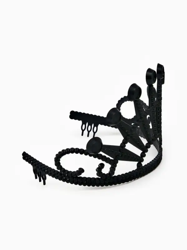 Корона пластиковая  Корона пластиковая "Чёрный лебедь"