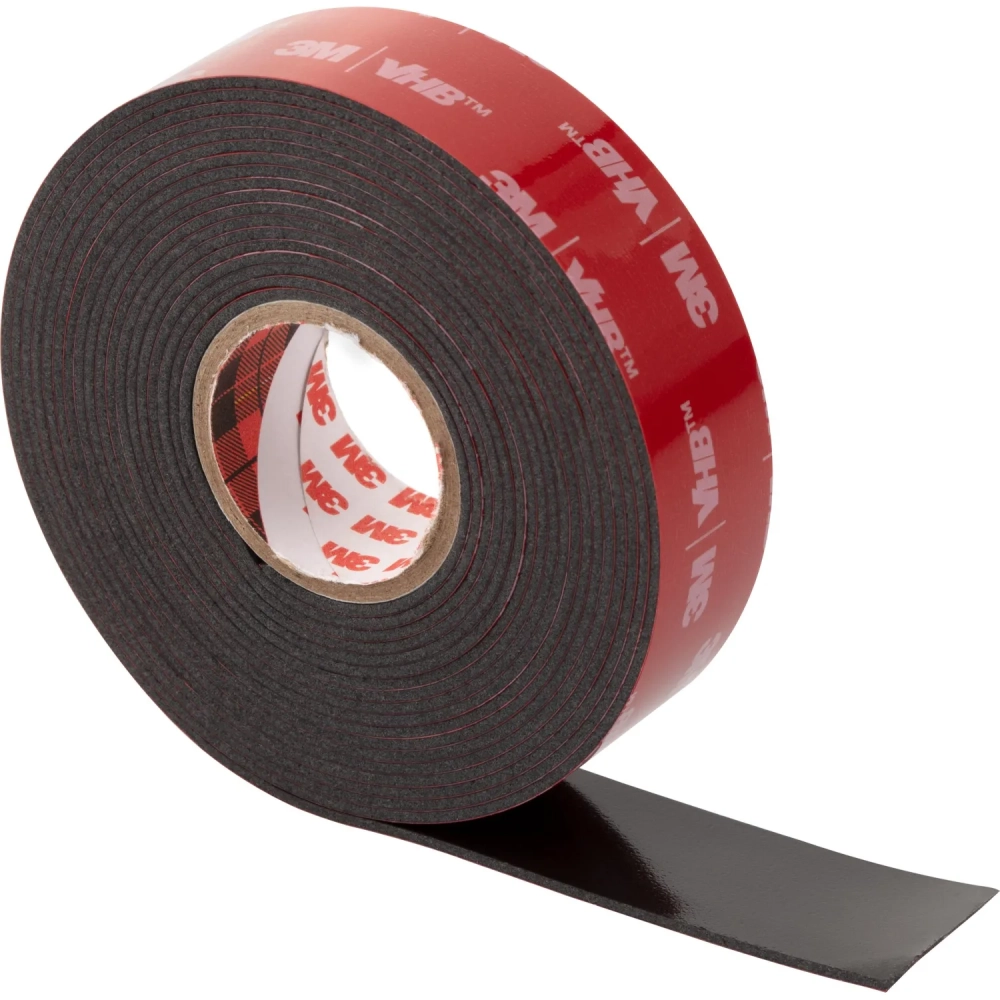 Клейкая лента 3M VHB монтажная универсальная,сверхсильная, черная 19ммх1,5м