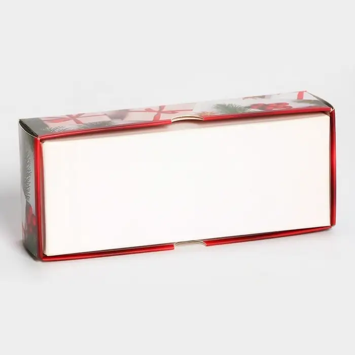 Коробка под 3 конфеты, «Новогодние подарки», 13×5×3.3 см