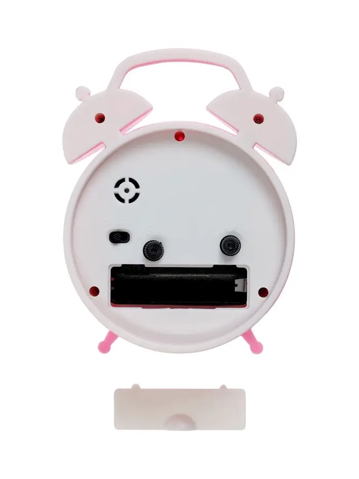 Часы-будильник настольные &laquo;Классика&raquo;, дискретный ход, 12&times;8.5 см, 1хАА, розовые