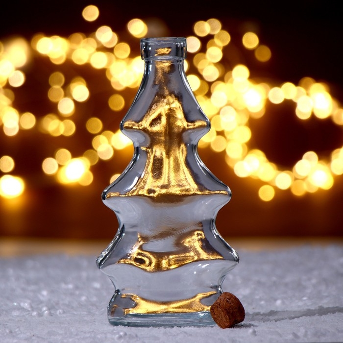 Основа для творчества и декорирования - бутылочка с крышкой «Елочка макси»