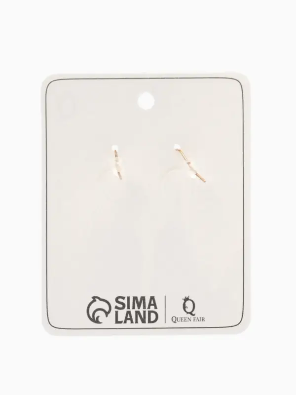 Серьги с эмалью &laquo;Лапка&raquo;, кота, розово-белые в золоте