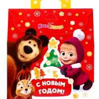 Подарок в картонной упаковке "Маша и Медведь!" а43, 470 гр