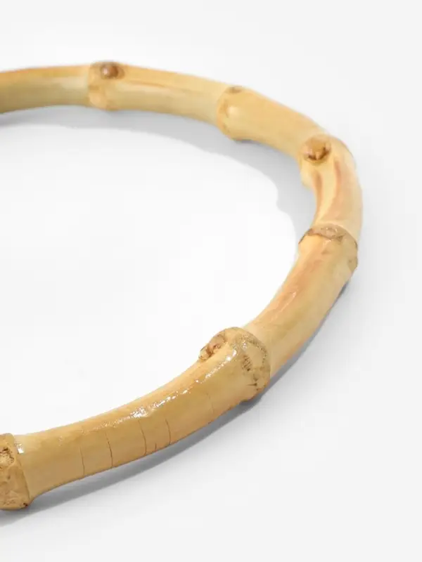 Ручки для сумки, 2 шт., бамбук, 17&times;12 см, толщина 0.8 см