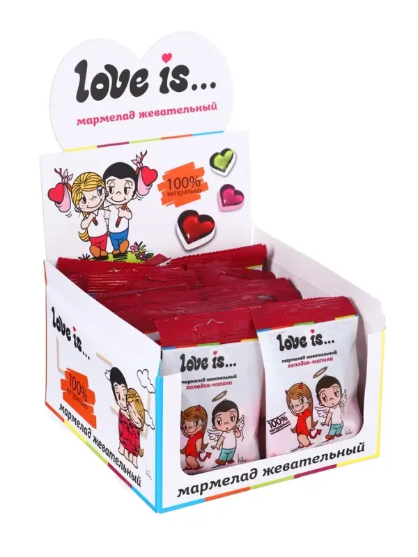 Мармелад Love Is &laquo;ЖуйМиксик&raquo;, холодок-малина, 20 г