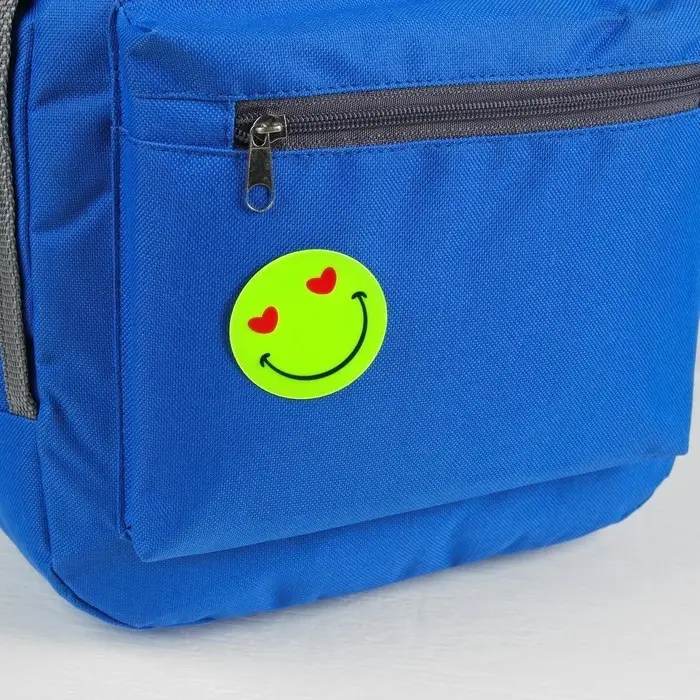 Светоотражающие наклейки &laquo;Смайлик&raquo;, d = 5 см, 4 шт на листе, цвет жёлтый