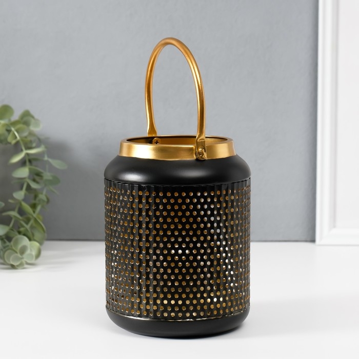 Подсвечник металл на 1 свечу Подсвечник металл на 1 свечу "Зерно" d=3,7 см 12,5х12,5х17 см