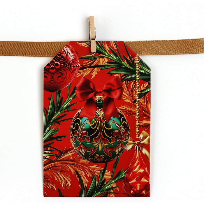 Гирлянда на ленте с предсказаниями &laquo;Новогодняя&raquo;, 150см.