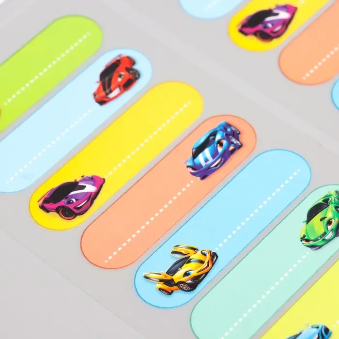 Термобирки для одежды. Набор именных термонаклеек для маркировки детских вещей &laquo;Самому быстрому&raquo;, 54 шт.