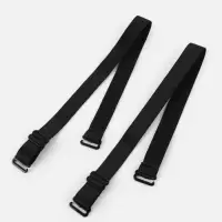Лямки для бюстгальтера, текстильные, 1.5 см, 36&plusmn;2 см, пара, чёрные