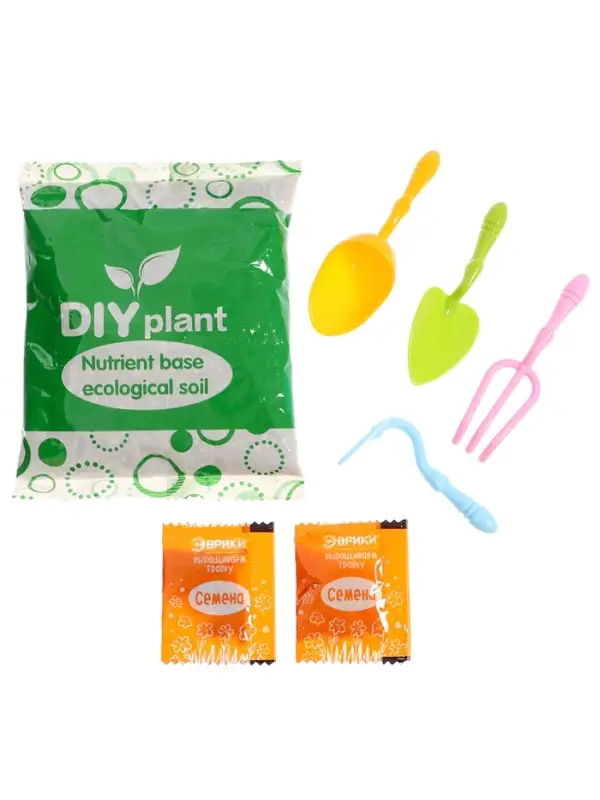 Набор для опытов &laquo;Весёлые прически, выращиваем травку&raquo;, девочка