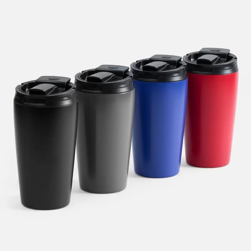 Термостакан с двумя поильниками Duetta, красный Термостакан с двумя поильниками Duetta, красный