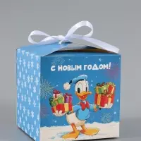 Коробка подарочная самосборная &laquo;С Новым годом&raquo;, 12&times;12&times;12 см