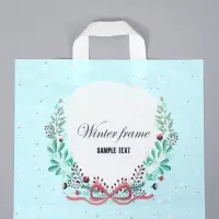 Пакет с петлевой ручкой "Соцветие" 35 х 30 х 8, см, 60 мкм