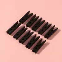 Прищепки для шитья, 3×0.9×0.3 см, 10 шт., чёрные