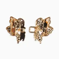 Зажим для кардигана "Ажур" бабоччка, цвет золото Зажим для кардигана "Ажур" бабоччка, цвет золото