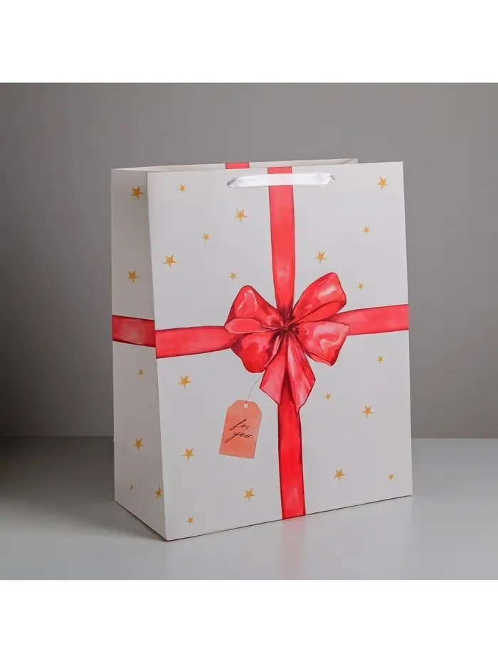 Пакет подарочный ламинированный, упаковка, &laquo;For you&raquo;, XL 49&times;40&times;19 см