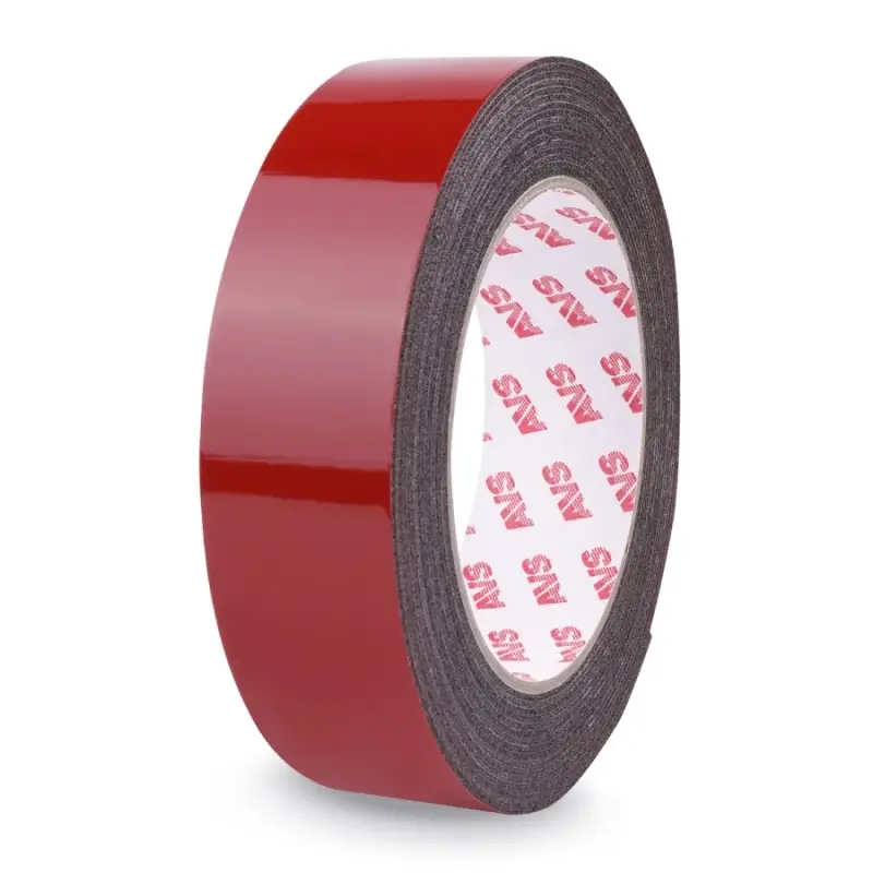 Лента клейкая двусторонняя AVS SCH-023 30 mm x 5 m вспененная основа (черная)