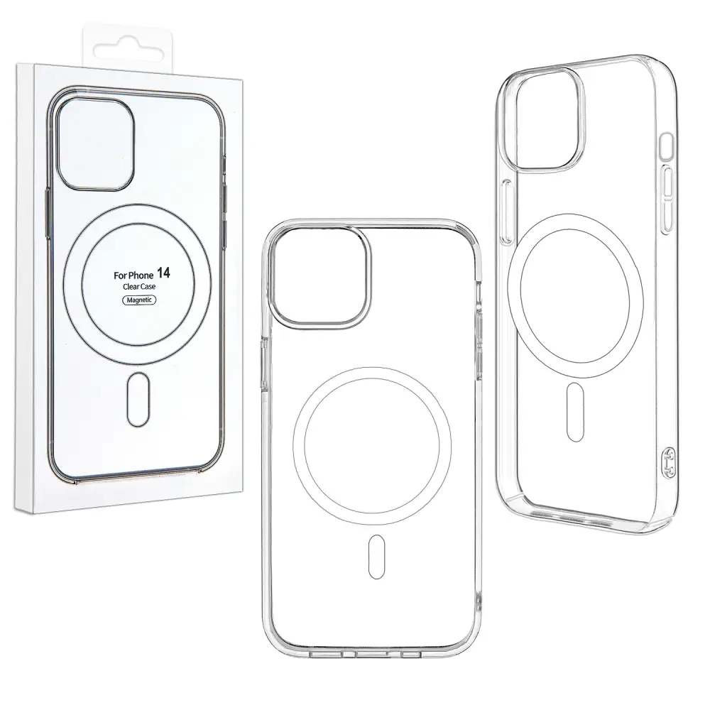 Чехол iPh 14 Clear Case (MagSafe) TPU+PC