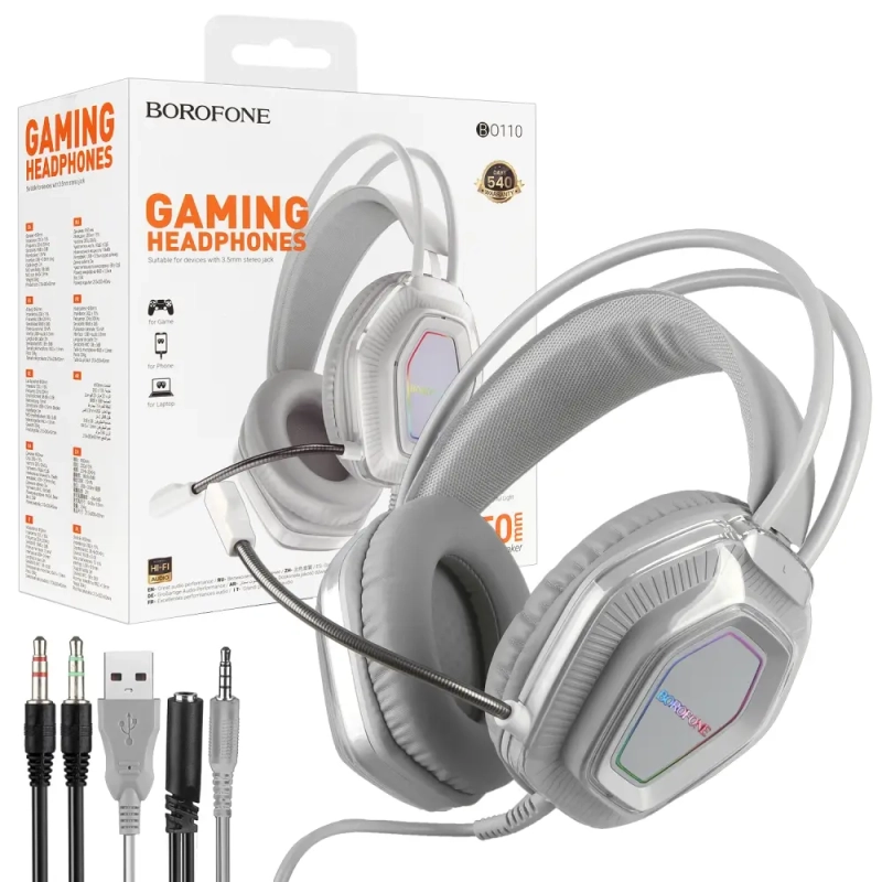 Наушники BO110 Bluetooth Borofone серые Наушники BO110 Bluetooth Borofone серые