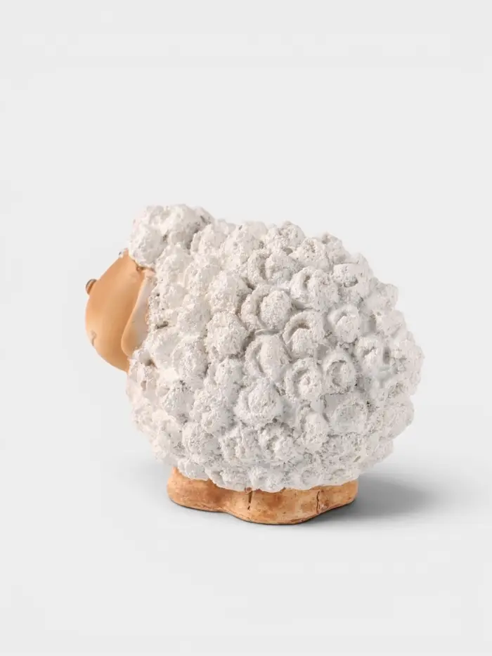 Фигурка декоративная &laquo;Кудрявая овечка&raquo;, полистоун, 10.7&times;6.5&times;7.5 см