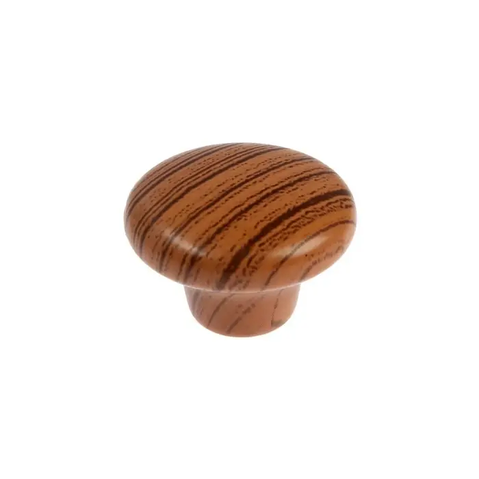 Ручка-кнопка CAPPIO, d=33 мм, пластик, цвет дерево