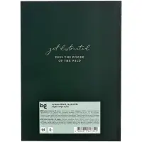 Блокнот А6, 64 листа в клетку Tropic style, твёрдая обложка, матовая ламинация, тиснение фольгой