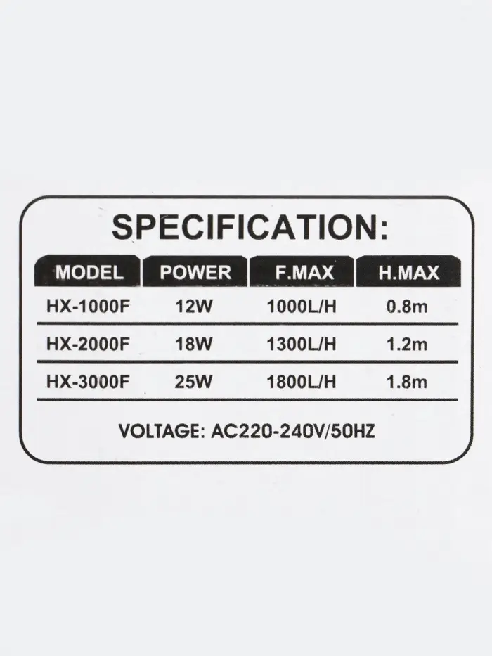 Фильтр внутренний Sea Star HX-1000F, 1000 л/ч, 12 Вт