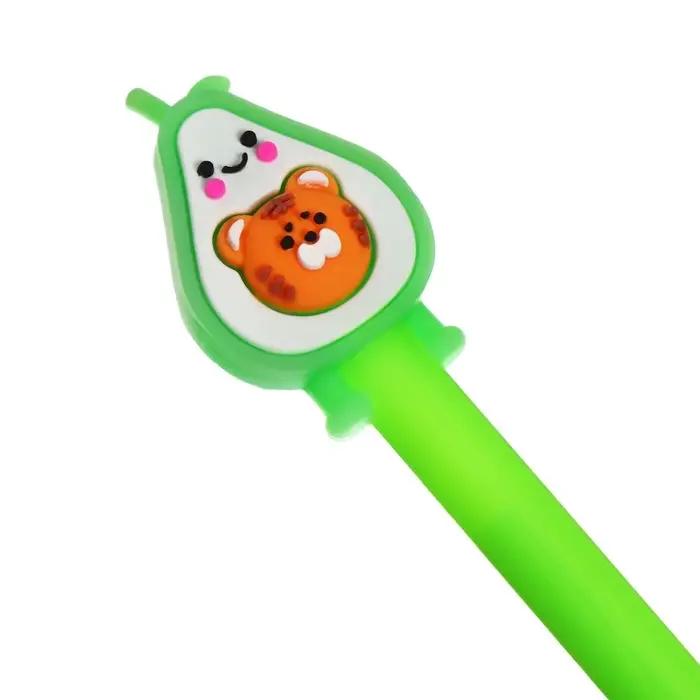 Ручка-прикол Calligrata &laquo;Авокадо&raquo;, чёрный стержень, гелевая, МИКС