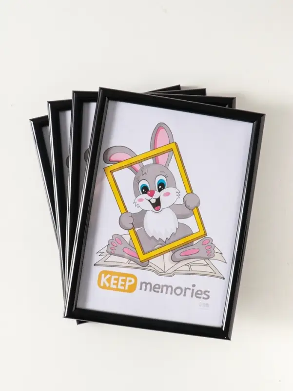 Набор фоторамок для фото 15&times;21 см Keep memories &laquo;Радуга&raquo;, 4 шт., чёрный, (пластиковый экран)