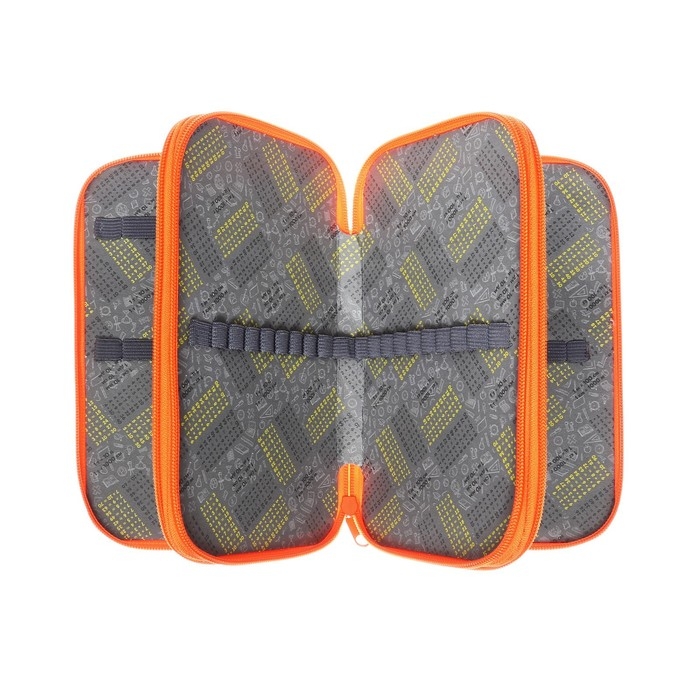 Пенал 3 секции, 125 х 205 х 55 мм, Calligrata 30П26/3 Пенал 3 секции, 125 х 205 х 55 мм, Calligrata 30П26/3 "Зверята", ламинированный картон