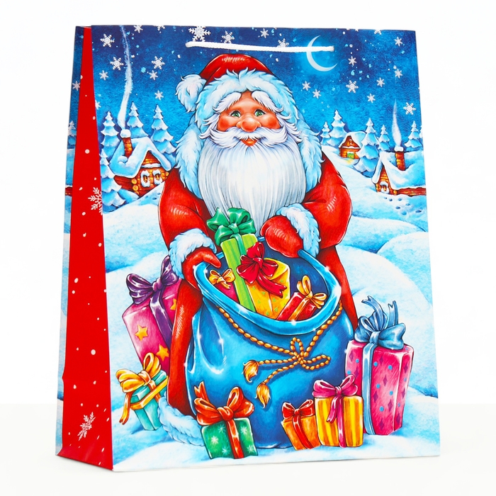 Новый год. Пакет подарочный Новый год. Пакет подарочный "Мешок подарков", 26 х 32 х 12 см.
