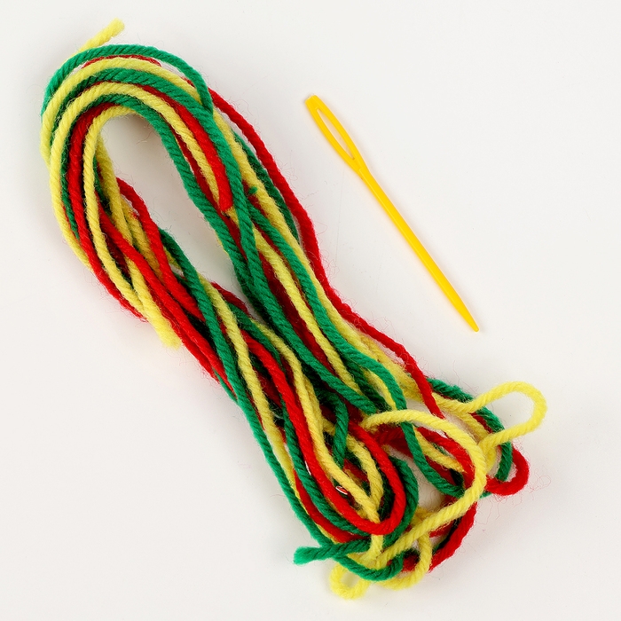 Вышивка пряжей на новый год «Новогодняя змея» на картоне, новогодний набор для творчества, символ года 2025 Вышивка пряжей на новый год «Новогодняя змея» на картоне, новогодний набор для творчества, символ года 2025